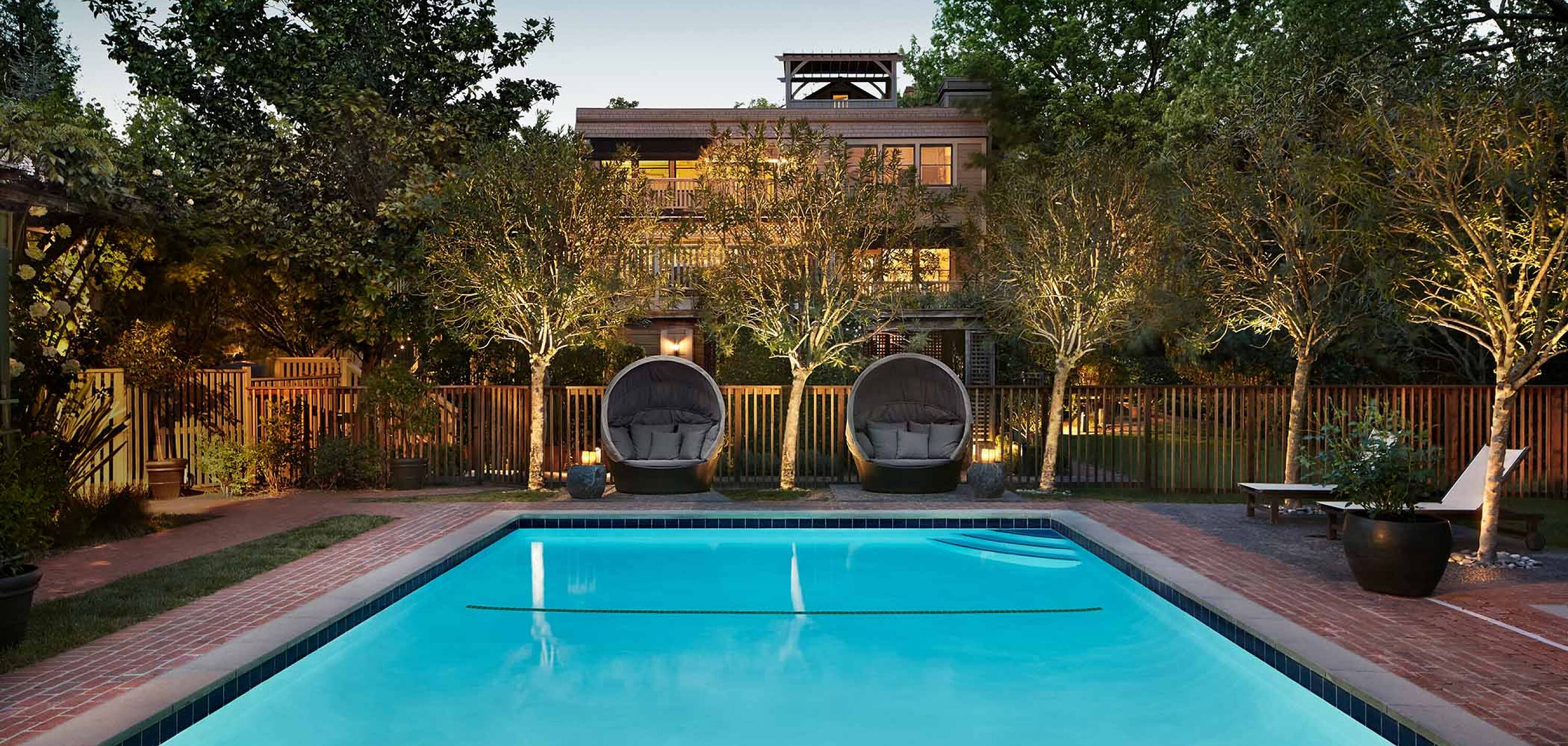 Gaige House Pool at Dusk